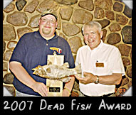 2007 Dear Fish Award winner Jim Osero with Roger Sabota
