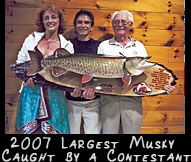  WMH 2007 Largest  Musky Caught by a Contestant