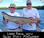 Larry Kresl with Guide Matt McCumber