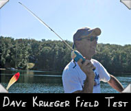 Dave Krueger field tests some new tackle