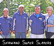 Shawano Super Slayers  -  Dylan Nutt, Scott Damon, Bob Stuewer, Greeter Robin Mathea