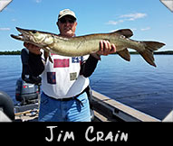 Past Hunter Jim Crain landed this 37-inch musky guided by Matt McCumber