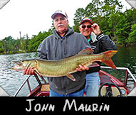 Contestant John Maurin landed this 35 1/2-inch beauty guided by Larry Slagoski