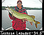 Theresa Ladubec, 34.5-inch musky