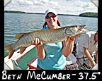 Beth McCumber, 37.5-inch musky