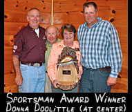 2009 Sportsman Award Winner Donna Doolittle