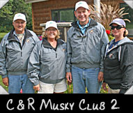 C & R Musky Club 2 -  Dan Glaser, Ruth Glaser, Mike Bell, Greeter Theresa Ladubec