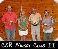 C & R Musky Club II - Mike Bell, Greeter Theresa Ladubec Dan Glaser, Ruth Glaser