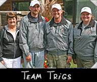 Team Trigs - Greeter Donna Doolittle, Owen Dahl, Adam Bricco, Sally Salber