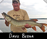 Dave Berna with 42-inch musky, guided by Bob Heilman