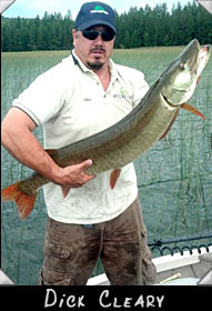 Dick Cleary with 36 1/2-inch musky, guided by Tim Cerny