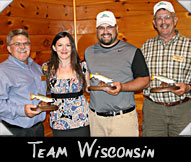 Team Wisconsin -  Gary Stroyny, Greeter Stephanie Sowatzka, James Salber, Jim Anderson