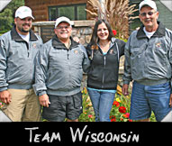 Team Wisconsin -  James Salber, Gary Stroyny, Greeter Stephanie Sowatzka, Jim Anderson