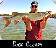 Past Hunter Dick Cleary with 36 1/2-inch musky guided by, Tim Cerny