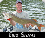 Past Hunter Eric Silvas with 40-inch musky, guided by Dan Cain