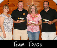 Team Trigs - Greeter Angel Steckbauer, Brian Marks, Kay Marks, Bill Goetz