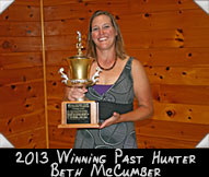 2013  Winning Past Hunter Beth McCumber