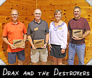 Drax and the Destroyers -  Dan Draxler, Scott Kendal, Greeter Kris Neilson, Steve Paletta