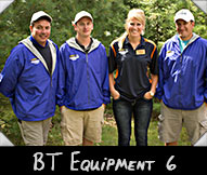 BT Equipment 6 -  Steve Janke, Justin Quinn, Greeter Lynsi Driessen, Justin Schumacker