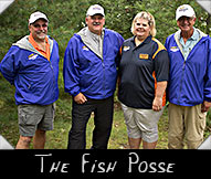 The Fish Posse -  Bill Ghislle, Kim Gaffney, Greeter Janelle Lone, Phil Malsack