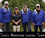 Trig's American Legion Team - Gary Madden, Greeter Ruth Glaser, Michael Chevalier, Mike Holzer