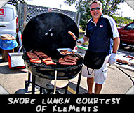 Shore lunch courtesy of Klements Sausage Company