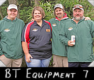 BT Equipment 7 - Matt Genz, Greeter Junelle Lone, Jim Winter, Brian Jira