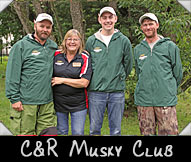 C&R  Musky Club -  Ory Green, Greeter Tina Ahrens, Joe Casper,  Dan Meihsner