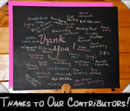 Thanks to our generous contributors!