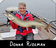 Past Hunter Donna Rickman boated this 36 3/4-inch musky guided by Mike Driessen