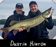 Past Hunter Dustin Hinton boated this 37 1/2-inch musky guided by Mark Winkleman