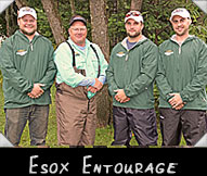 Esox Entourage,  -  Jake Scriver, Greeter Don Ladubec, Josh Scriver, Brad Witczynski