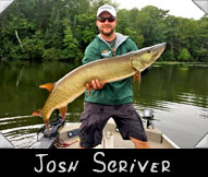 Esox Entourage contestant Josh Scrivner boated this 45-inch monster guided by John Farrow