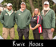 Kwik Hooks Team -  David Jackson, Eri Petersom, Greeter Theresa Ladubec, Dan Kunz 