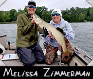 Melissa Zimmerman landed this 37-inch musky guided by Mike Dreissen