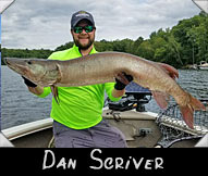 Past Hunter Dan Scriver boated this 48 3/4 -inch musky guided by Isaac Laube