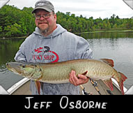 Past Hunter Jeff Osborne landed this 44-inch musky guided by Craig Uhlenbrauk