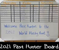 2021 Past Hunter Scoreboard