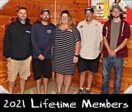 2021 World Musky Hunt Lifetime Members shown here with WMH Board member Janelle Lone