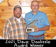 2021 Dave Doolittle Award Winner Vic Olchauke shown here with winning guide Craig Uhlenbrauck