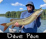 2022 Musky Shop contestant Dave Paunr boated this 35 1/2-inch beauty guided by Steve Niewolny