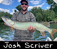 Josh Scriver landed this 34.25 inch beauty guided by Craig Uhlenbrauk