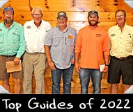 From left to Right: Joe Junion - Top  Contestant Guide; Jerry Driessen - 2nd Place Contestant Guide; Greg Scriver representing Kwik Trip; Riley Simmons - Top Past Hunter Guide; Bruce Meishner - 2nd Place Past Hunter Guide