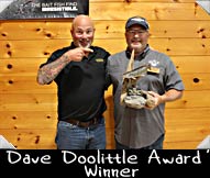 2023 Dave Doolittle Award Winner Greg  shown here with guide Todd Forcier