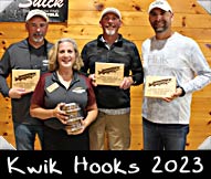 Kwik Hooks 2023 - Tom Colbert, Jason Wucki, Rent Gander, Greeter Amy Farrow