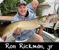 Ron Rickman, jr boated this 40-inch beauty while being guided by Ron Rickman, Sr