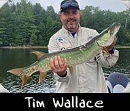 Past Hunter Tim Wallace landed this fine 34-inch specimen while being guided by Don Ladubec