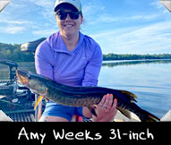 Past Hunter Amy Weeks landed this 31-inch beauty while guided by Kyle Weeks