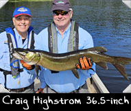 Past Hunter Craig Highstrom landed this 36.5-inch beauty while guided by Gary Janssen