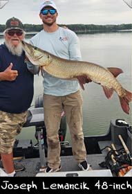 2024 Trig's Military Team contestant Joseph Lemancik  boated this 48-inch beauty guided by Darryl Fritz